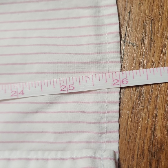 Abercrombie and Fitch Light Pink Pinstripe Long sleeve Blouse - Picture 10 of 12